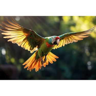 Flying Parrot Canvas